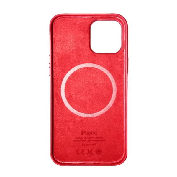 MR1_82505 Чохол (leather case) для iphone 12 pro max with magsafe red 