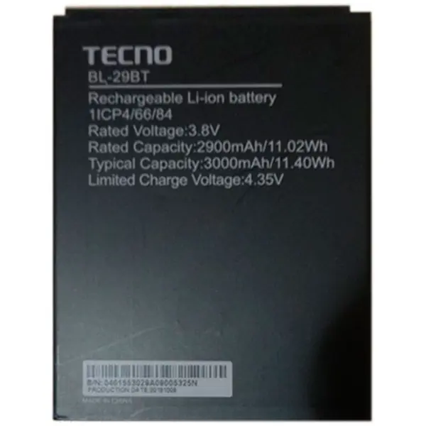 MR1_81726 Акумулятор bl-29bt (3000mah) для tecno spark 4 air / spark go 