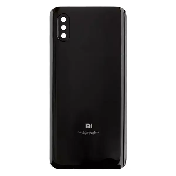 MR1_114726 Задня частина корпусу xiaomi mi 8 pro meteorite black (з склом камери) original (prc) 