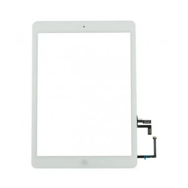 MR3_100837 Тачскрін сенсор для ipad (9.7), (2017) зі шлейфом та кнопкою меню (home) білий оригінал 