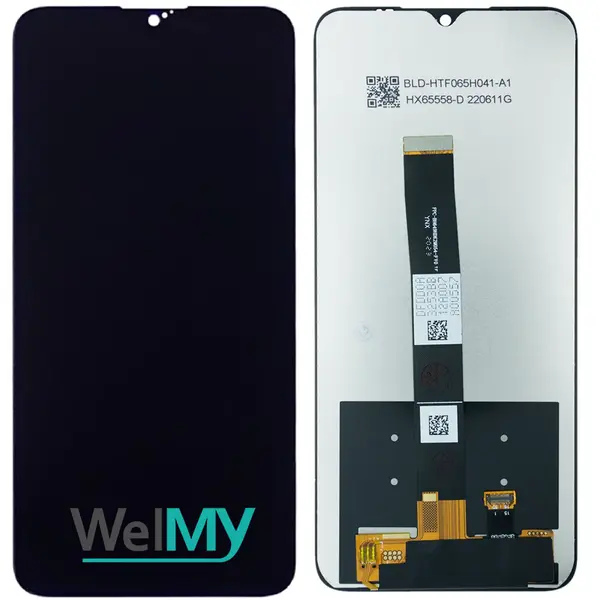 MR3_124420 Дисплей redmi 9a, redmi 9c, redmi 10a (2022), з сенсором, midnight black (welmy) 