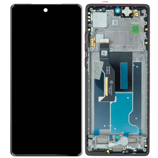 MR3_179748 Дисплей motorola xt2429 moto edge 50 fusion, з сенсором, та рамкою pink original prc 