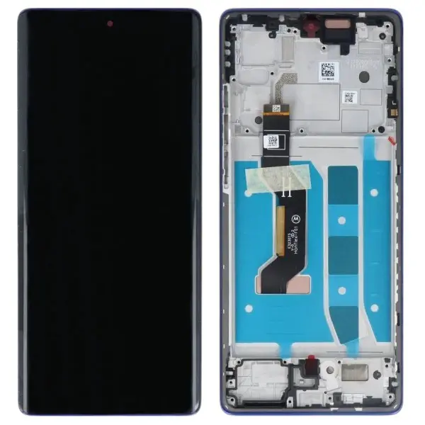MR3_181882 Дисплей motorola xt2427 moto g85, з сенсором, та рамкою cobalt blue сервісний оригінал 