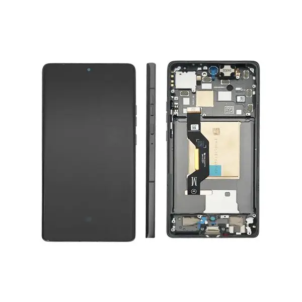 MR3_181883 Дисплей motorola xt2407 moto edge 50, з сенсором, та рамкою koala grey сервісний оригінал 