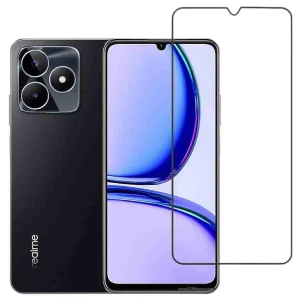 MR3_194265 Скло realme c53, realme c51, realme narzo n53, realme note 50 (mietubl super-d, black) без упаковки 