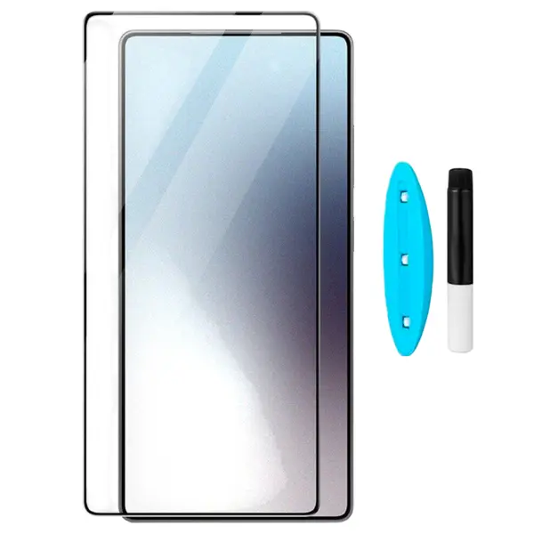 MR3_194500 Скло samsung s926 galaxy s24 plus (0.25mm, 3d, прозорий) в комплекті з uv клеєм і лампою 