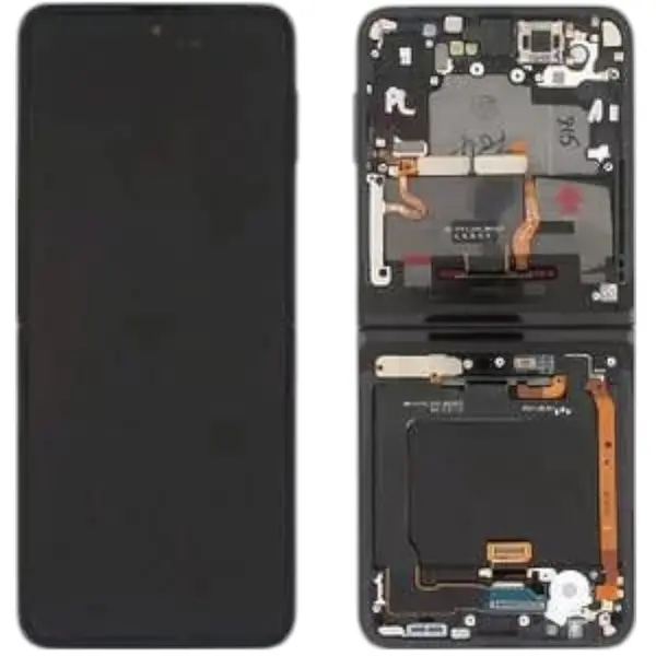 MR3_194547 Дисплей samsung sm-f741 z flip 6 5g (2024), з сенсором, та рамкою black сервісний оригінал (inner) 