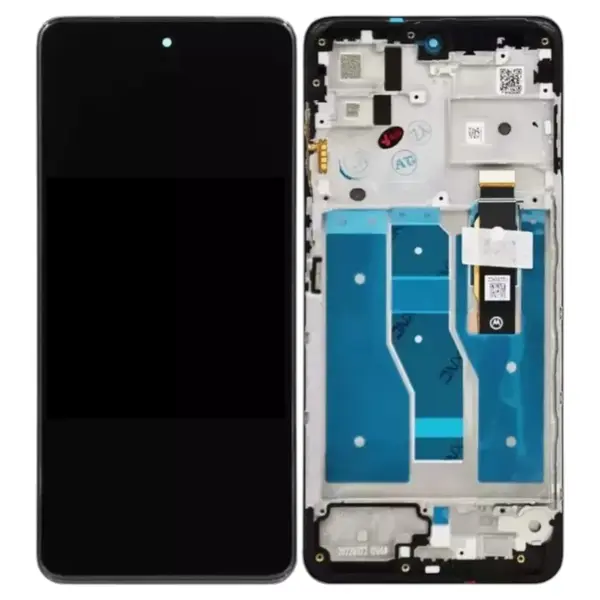 MR3_195043 Дисплей motorola xt2225 moto g82, з сенсором, та рамкою black original prc 
