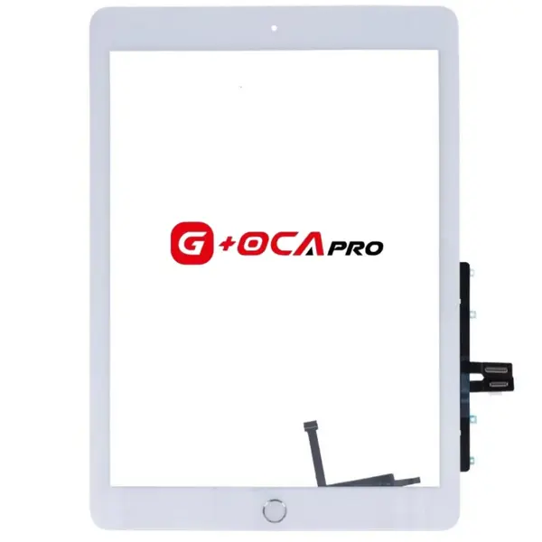 MR3_237763 Тачскрін сенсор для g, oca pro ipad (9.7), (2018) зі шлейфом та кнопкою меню (home) білий 