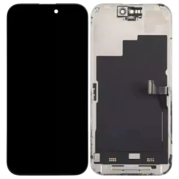 MR3_238506 Дисплей iphone 15 pro max, з сенсором, та рамкою black (jcid soft oled) без помилки 