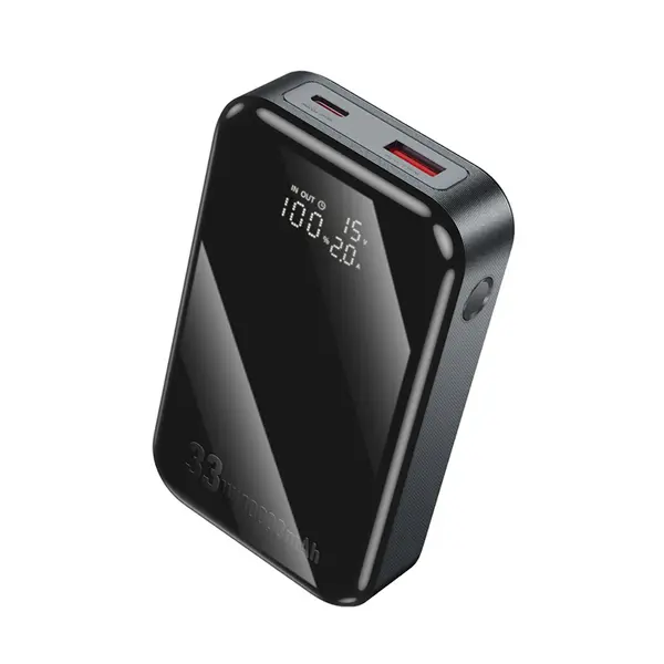 MR3_242022 Зовнішній акумулятор (power bank) hoco q30 10000mah 33w metal gray 