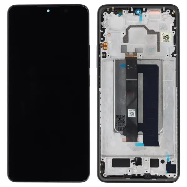 MR3_251458 Дисплей poco x6 pro 5g, з сенсором, та рамкою yellow сервісний оригінал 
