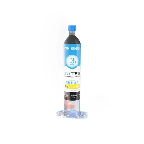 MR3_253474 Клей силіконовий jcid tp-010b, 10 ml, чорний 
