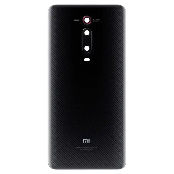 MR3_320368 Задня кришка xiaomi mi 9t, mi 9t pro, redmi k20, redmi k20 pro carbon black (зі склом камери) оригінал (prc) 