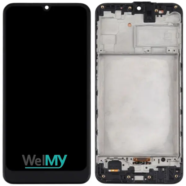 MR3_321422 Дисплей samsung sm-m315, m217 galaxy m31, m21s, з сенсором, та рамкою black oled (welmy) 