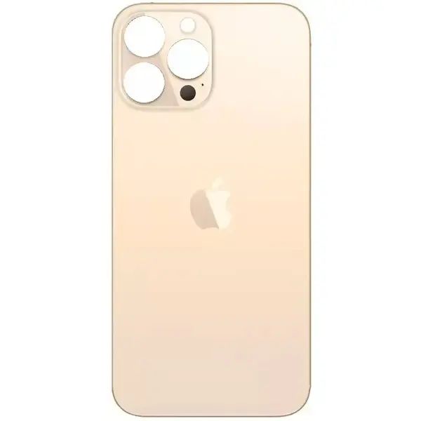 MR3_333192 Задня кришка (скло) iphone 13 pro max gold (small hole), сервісний оригінал 