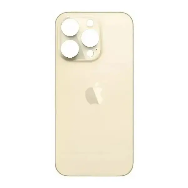 MR3_333199 Задня кришка (скло) iphone 14 pro gold (small hole), сервісний оригінал 