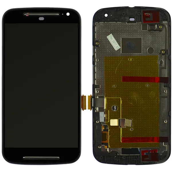 MR3_67097 Дисплей motorola xt1062 moto g2, xt1063, xt1064, xt1068, з сенсором, та рамкою black 
