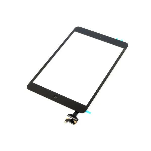 MR3_6975 Тачскрін сенсор для ipad mini, ipad mini 2 з мікросхемою та кнопкою меню (home) black h/c 