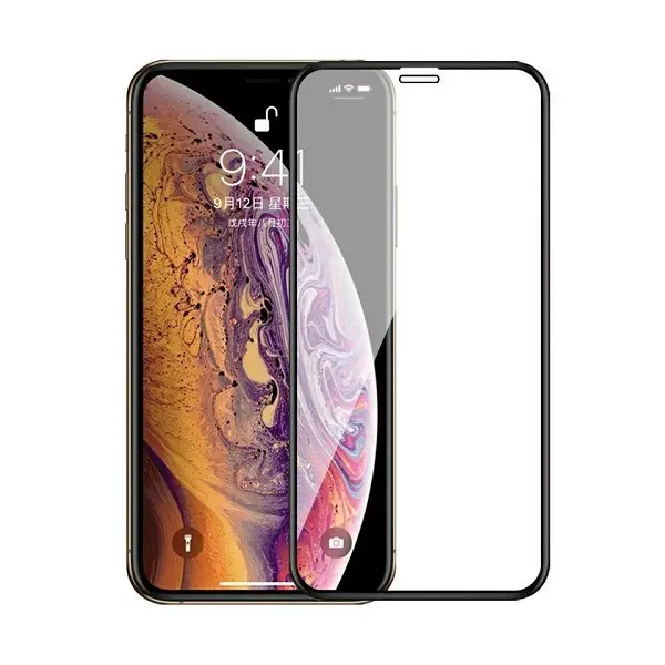 MR3_107293 Скло iphone xs max (2018), 11 pro max (0.3mm, 5d, 10d, чорний) топ без упаковки 