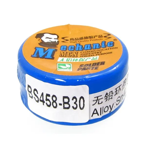 MR3_106268 Паста bga легкоплавка mechanic bs458-b30, 20g, sn 42%, bi 58% 