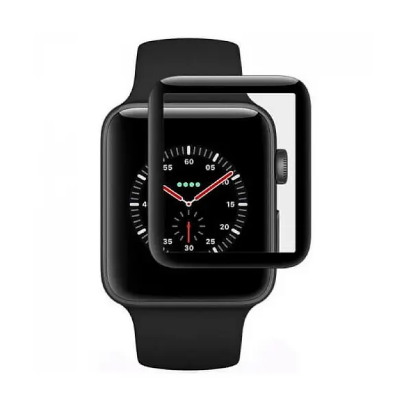 MR3_106563 Захисне скло apple watch 44mm (0.2mm, 3d, чорний) без упаковки 