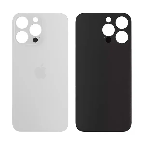 MR3_106629 Задня кришка (скло) iphone 11 pro max silver (big hole) 