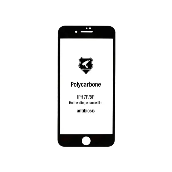 MR3_107307 Захисна плівка iphone 7 plus, 8 plus (3d, чорний) polycarbone 