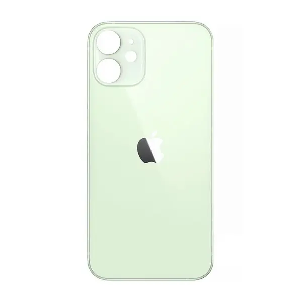 MR3_108166 Задня кришка (скло) iphone 12 mini green (big hole) 