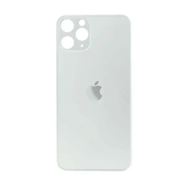 MR3_108171 Задня кришка (скло) iphone 12 pro max silver (big hole) 