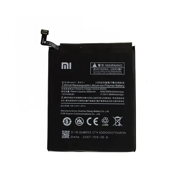 MR3_108598 Акумулятор xiaomi mi 5x, mi a1, redmi note 5a, redmi s2 (bn31), оригінал (prc), (тех. пак) 