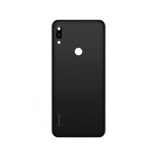 MR3_109547 Задня кришка huawei y6 (2019), y6 prime (2019) black (з вирізом, зі склом камери) 