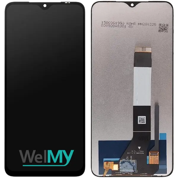 MR3_124412 Дисплей poco m3, redmi 9t, з сенсором, power black (welmy) 