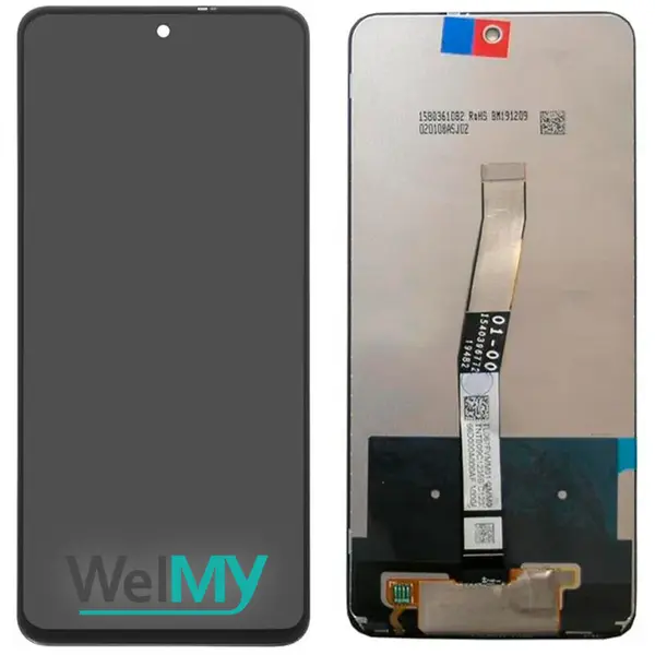 MR3_124430 Дисплей redmi note 9 pro, note 9s в сборе с тачскрін сенсор дляом interstellar grey (welmy) 
