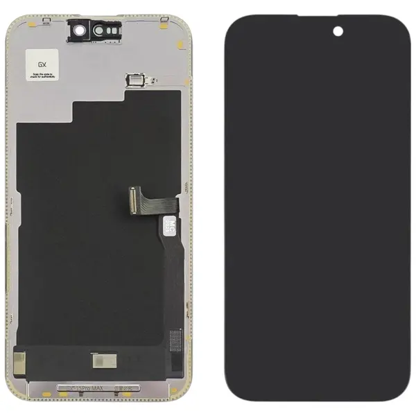 MR3_194332 Дисплей iphone 15 pro max, з сенсором, та рамкою black (gx oled), (під заміну ic) 
