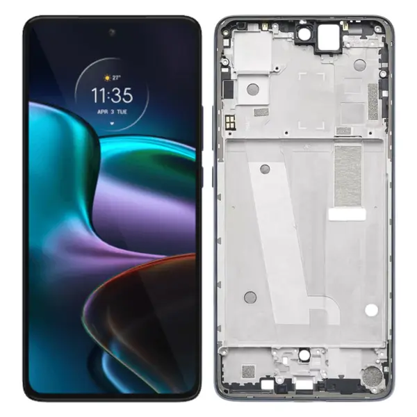 MR3_194906 Дисплей motorola xt2203 moto edge 30, з сенсором, та рамкою meteor grey original prc 
