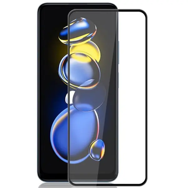 MR3_195094 Скло redmi note 10 pro, redmi note 11 pro, redmi k40 pro full glue titanium (0.3mm, 2.5d) black 