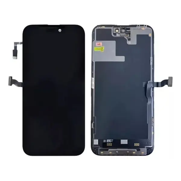 MR3_195149 Дисплей iphone 14 pro max, з сенсором, та рамкою black (jk hard oled), (під заміну ic) 