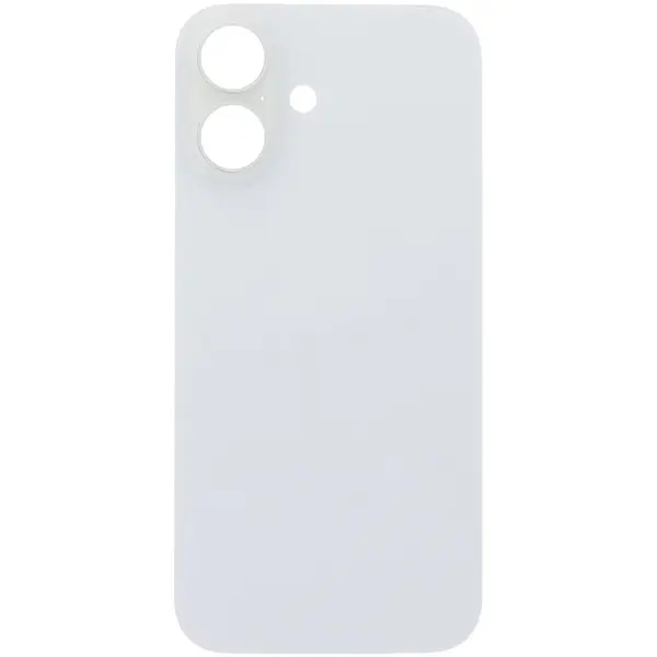 MR3_224364 Задня кришка (скло) iphone 16 білий, сервісний оригінал у зборі на рамці 