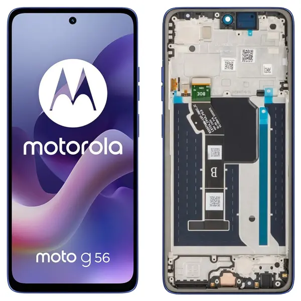 MR3_236642 Дисплей motorola xt2529 moto g56, з сенсором, та рамкою blue сервісний оригінал 