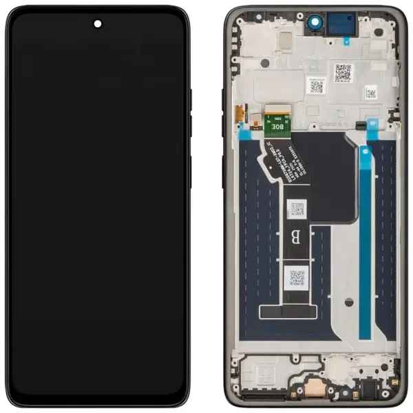 MR3_236643 Дисплей motorola xt2529 moto g56, з сенсором, та рамкою black сервісний оригінал 
