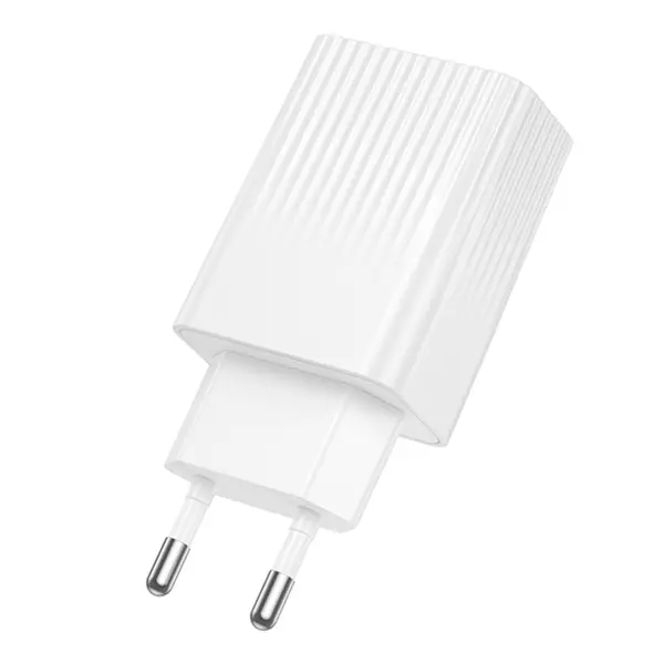 MR3_319947 Мережевий зарядний пристрій borofone bas76a 1type-c, 1usb pd, qc 30w білий 