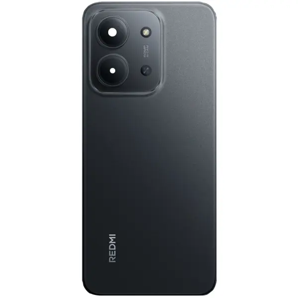 MR3_320371 Задня кришка redmi 15c, poco c85 black (зі склом камери) 