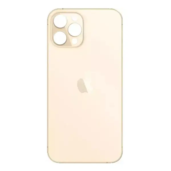 MR3_333196 Задня кришка (скло) iphone 12 pro gold (small hole), сервісний оригінал 