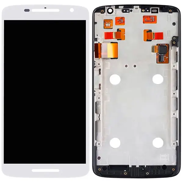 MR3_67110 Дисплей motorola xt1562, xt1563, xt1565 moto x play, з сенсором, та рамкою білий 