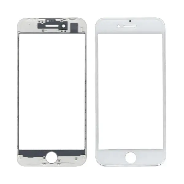 MR3_105017 Скло корпусу для iphone 8, iphone se (2020) з oca-плівкою та рамкою білий оригінал 