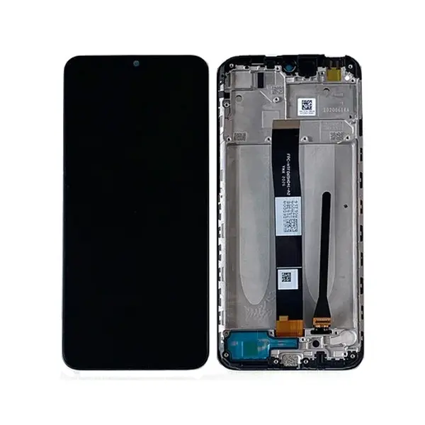 MR3_107375 Дисплей redmi 9a, redmi 9c, redmi 10a (2022), з сенсором, та рамкою midnight black сервісний оригінал 