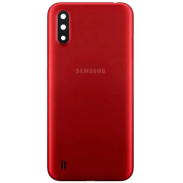 MR3_108834 Задня кришка samsung a015 galaxy a01 2019 red (зі склом камери) 