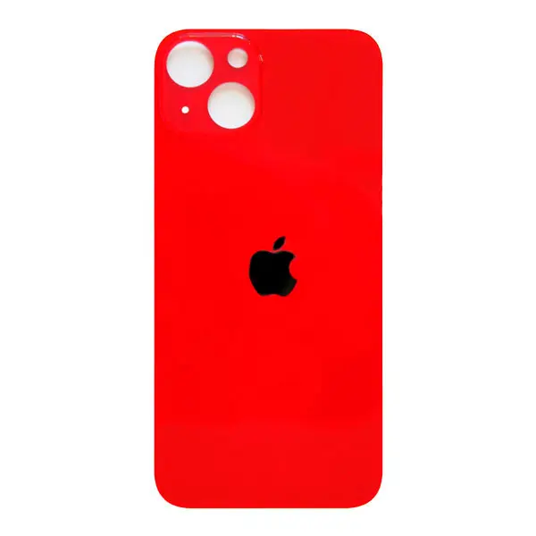 MR3_116500 Задня кришка (скло) iphone 13 red (big hole) 
