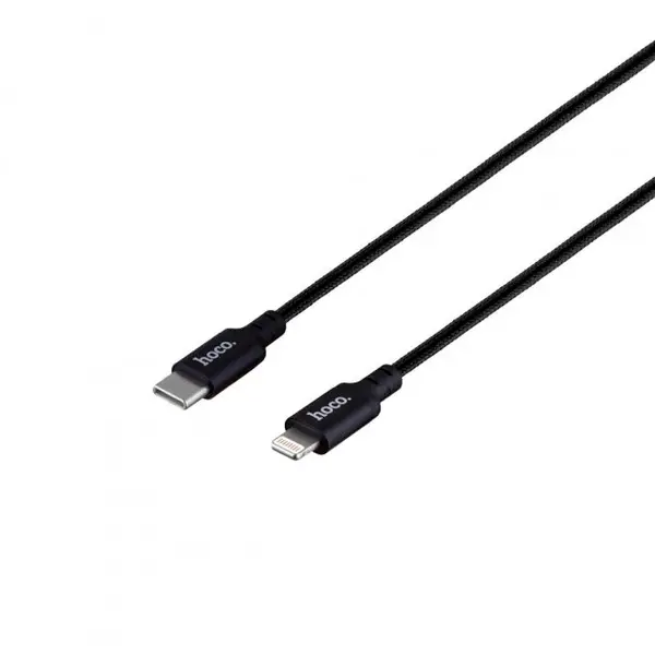 MR3_118241 Кабель pd type-c to lightning hoco x14 double speed 20w 2m black 
